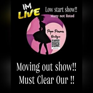 IM LIVE!! MOVING!! MUST CLEAR OUT!! SOME UNLISTED ITEMS